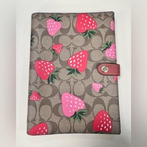 Coach Strawberry Notebook